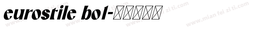 eurostile bo1字体转换